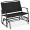 Best Choice Products 2-Person Outdoor Swing Glider, Steel Patio Loveseat, Bench Rocker w/ Armrests